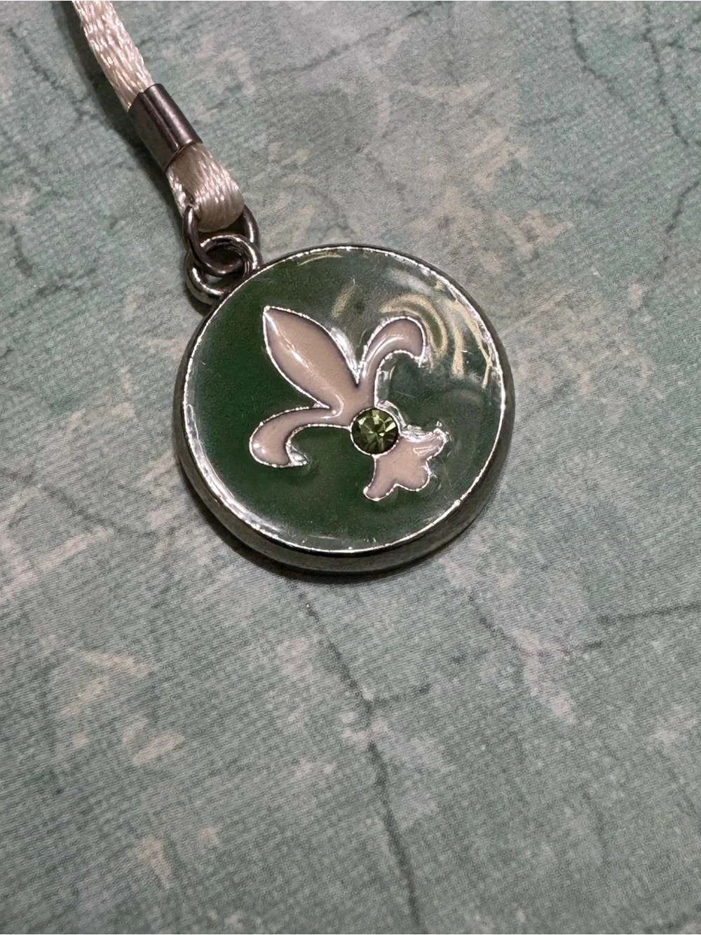 FLEUR DE LIS AND INITIAL P BOOKMARK